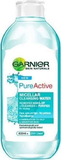 Garnier PureActive Micellar Water Αφαίρεσης Μακιγιάζ Προσώπου 400ml