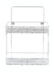Next An der Wand montiert Badezimmerregal Metallisch mit 2 Regalböden 25x12x27cm Silber