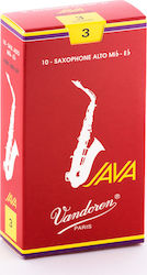 Vandoren Alto Sax JAVA Red Reeds Strength 3 για Σαξόφωνο SR263R 3τμχ