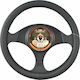 Carman Car Steering Wheel Cover with Diameter 35-36cm Leather Black