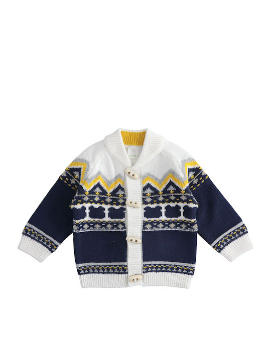 iDO Kids Cardigan Knitted Blue 4