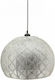 Zaros Hängelampe Silber Glocke mit Fassung E27 40x34x34cm.