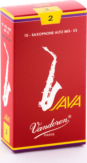 Vandoren Alto Sax JAVA Red Reeds Strength 2 Καλάμι για Σαξόφωνο
