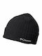 Watch Cap Beanie Unisex Σκούφος με Rib Πλέξη σε Μαύρο χρώμα