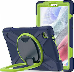 Tech-Protect X-Armor Umschlag Rückseite Silikon Stoßfest Navy / Lime (Galaxy Tab A7 Lite)