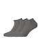 Walk Damen Einfarbige Socken Gray 3Pack