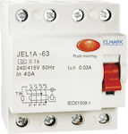 Elmark JEL1A Phase Relays Leckage der Erde 32A Quadruple Pole with Voltage 400V 40631