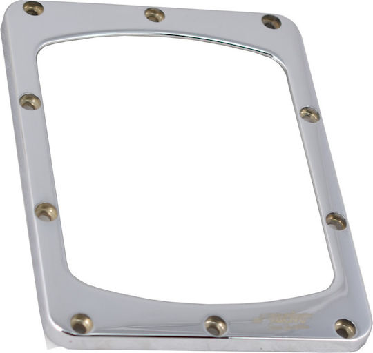 Decorativ Cadru Bord Auto Cadru consolă cromat pentru Alfa Romeo 164 / Ford Fiesta în Culoare Argintiu RCN-BX16