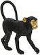 InTheBox Decorative Monkey Polyresin Macaco in Gold/Black 27.5x9.5x27cm 1pcs