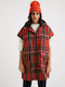 Rot Damen Poncho