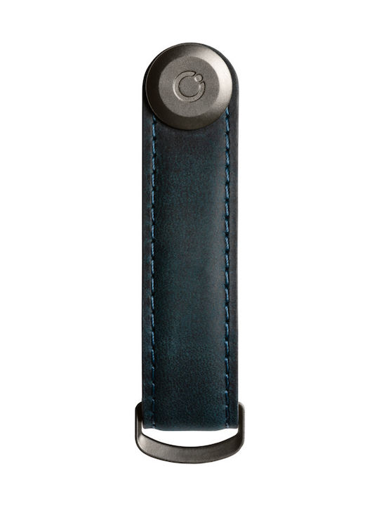 Orbitkey Ключодържател Кожен Тъмносиня