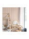 Atmosphera Kinder Vorhang Pompom mit Haken Pink 158738A 140x240cm