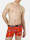 Christmas Nutcracker Men's Boxer Red with Patterns