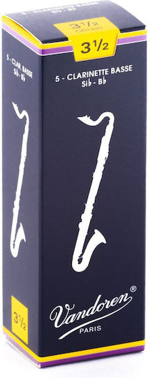 Vandoren Bass Clarinet Traditional Reeds Strength 3.5 Тръстика 1бр