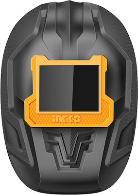 Ingco Welding Helmet with 110x90mm Visual Field with Flip Front Black