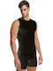 6/605 Herren Unterhemden in Schwarz Farbe 1Packung