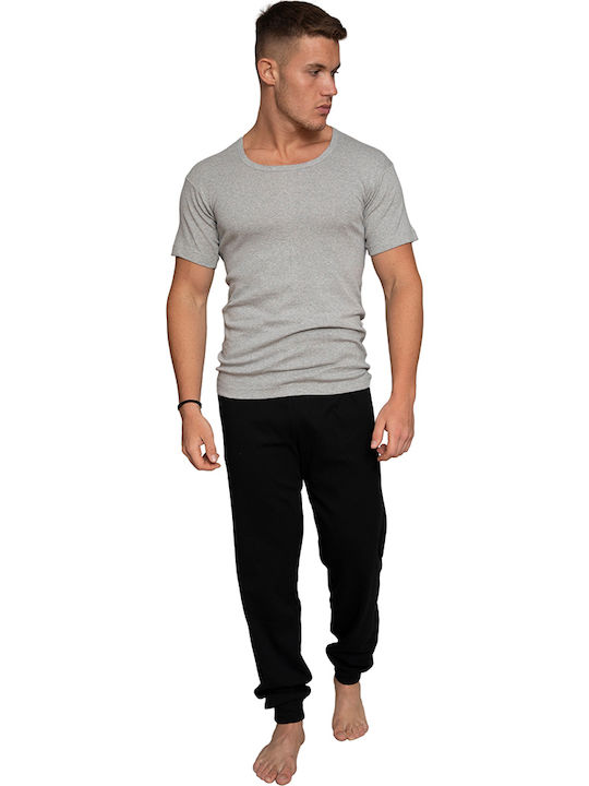 Nina Club Men's Short Sleeve Undershirt in Gray...