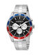 Esprit Ceas Barbati 44mm Cronograf cu Baterie cu Brățară din Metal Argintie