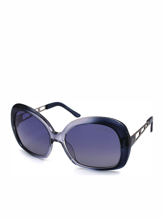 Roberto Cavalli Magnolia Women's Sunglasses with Blue Frame and Blue Gradient Lens