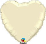 Balloon Foil Valentine's Day Heart Beige 23cm Ivory Coast