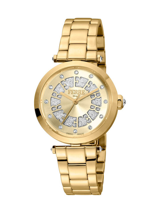 Ferre Milano Uhr mit Gold Metallarmband