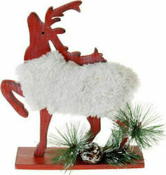 Iliadis Christmas Wood Τάρανδος Figure Red 20x17x17cm