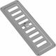 Karkon AI-7523 Ορθογώνια Περσίδα Τζακιού 23x7.5cm Ασημί