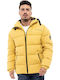 Зимно Puffer Жълто Мъжко Яке