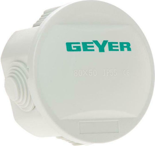 Geyer Surface-Mounted Electrical Box Branching IP55 in Gray Color VAR80