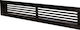 CHytiria Misailidi Rectangular Fireplace Air Shutter Black PFEG 60x10cm