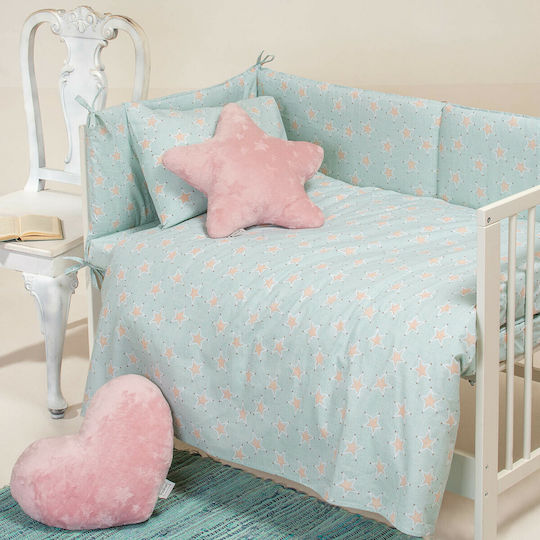 Melinen Mini Stars Πάνα Αγκαλιάς Γαλάζιο 85x85εκ.