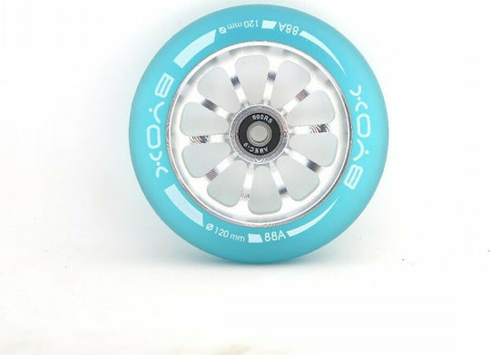 Byox Wheel for Kids Scooter with ABEC-9 Silver 110mm
