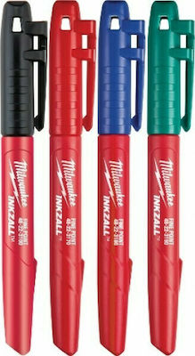 Milwaukee Inkzall Permanent Markers Multicolour 4pcs