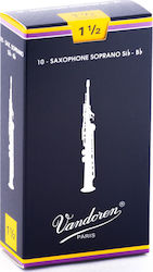 Vandoren Soprano Sax Traditional Blasinstrumente-Rohre Stärke 1.5 für Saxophon SR2015 Vandoren Soprano Sax Traditional Blasinstrumente-Rohre Stärke 1.5 für Saxophon SR2015