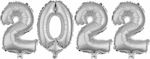 Balloon Foil Number Silver Χρονολογια Μεταλλιζε 2022