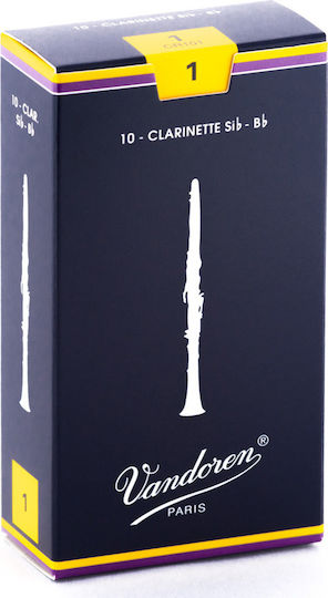 Vandoren Bb Clarinet Traditional Reeds Strength 1 Καλάμι 1τμχ