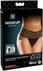 Pipedream HookUp Panties Analplug Black 9.4cm D-230567