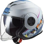 LS2 Verso OF570 Spring White/Pink Motorradhelm Jet ECE 22.05 1250gr