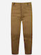 Kids' Chino Fabric Pants Tabac Brown