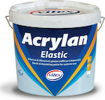 Vitex Acrylan Elastic Basis M Plastik Farbe für Äußeres Verwendung Weiß 10Es