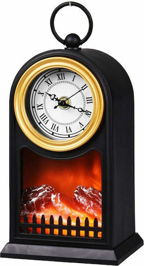 Tabletop Clock LED Plastic Black AT000253