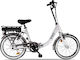 Vivobike VF20GRW 20" White Foldable Electric City Bike without Speeds