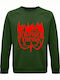 Sweatshirt Unisex, Organic "Stranger Things", Dark green