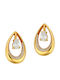 Gregio Earrings made of Silver Gold Plated with Stones
