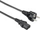 HAMA Schuko - IEC C14 Cable 1.5m Μαύρο 00029934