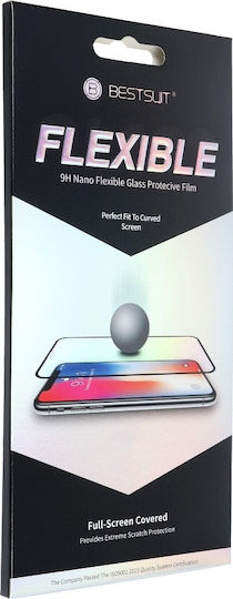 Bestsuit Flexible Hybrid 5D Black 5D Full Face Tempered Glass (Huawei P30)