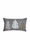 Kentia Christmas Decorative Pillow Snow Rectangular Gray 35x60pcs