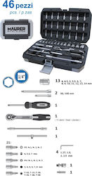 Maurer 92683 Ratchet and Socket Set 1\4" 46 Pieces Maurer 92683 Ratchet and Socket Set 1\4" 46 Pieces