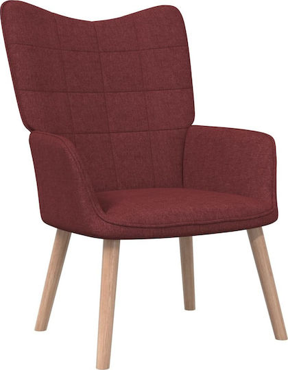 Πολυθρόνα 62x68.5x96cm Μπορντό Πολυθρόνα 62x68.5x96cm Μπορντό