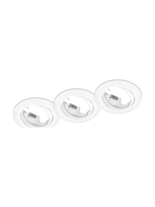 Trio Lighting Jura Round Metallic Recessed Spot...